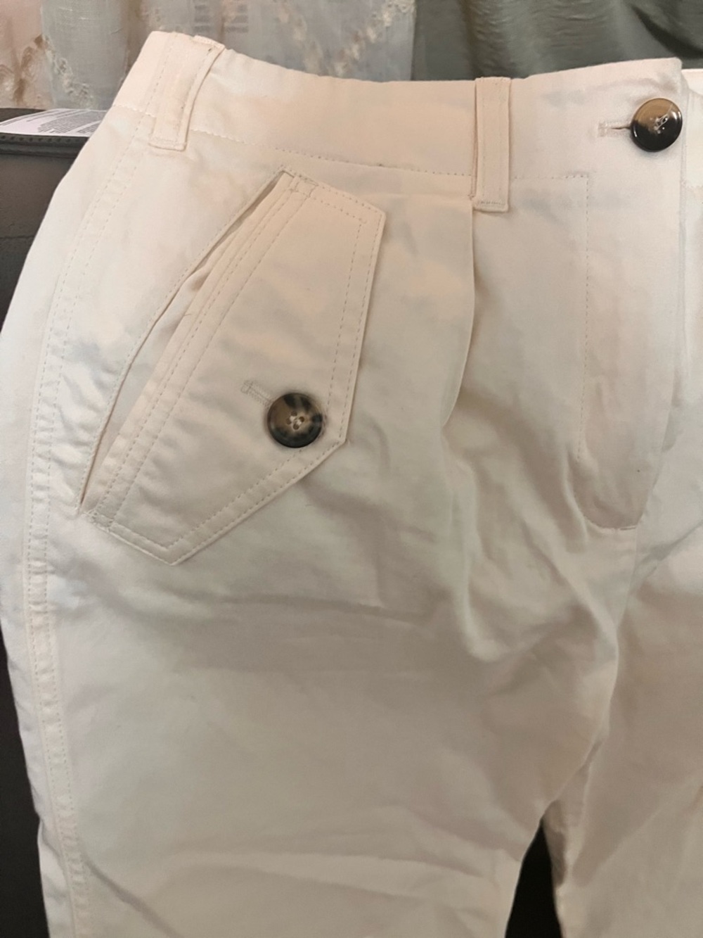 Reiss Cream Ankle Trousers - Picture 8 of 12
